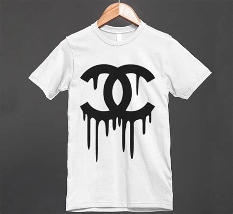 chanel drip logo t shirt|Chanel no 5 printable logo.